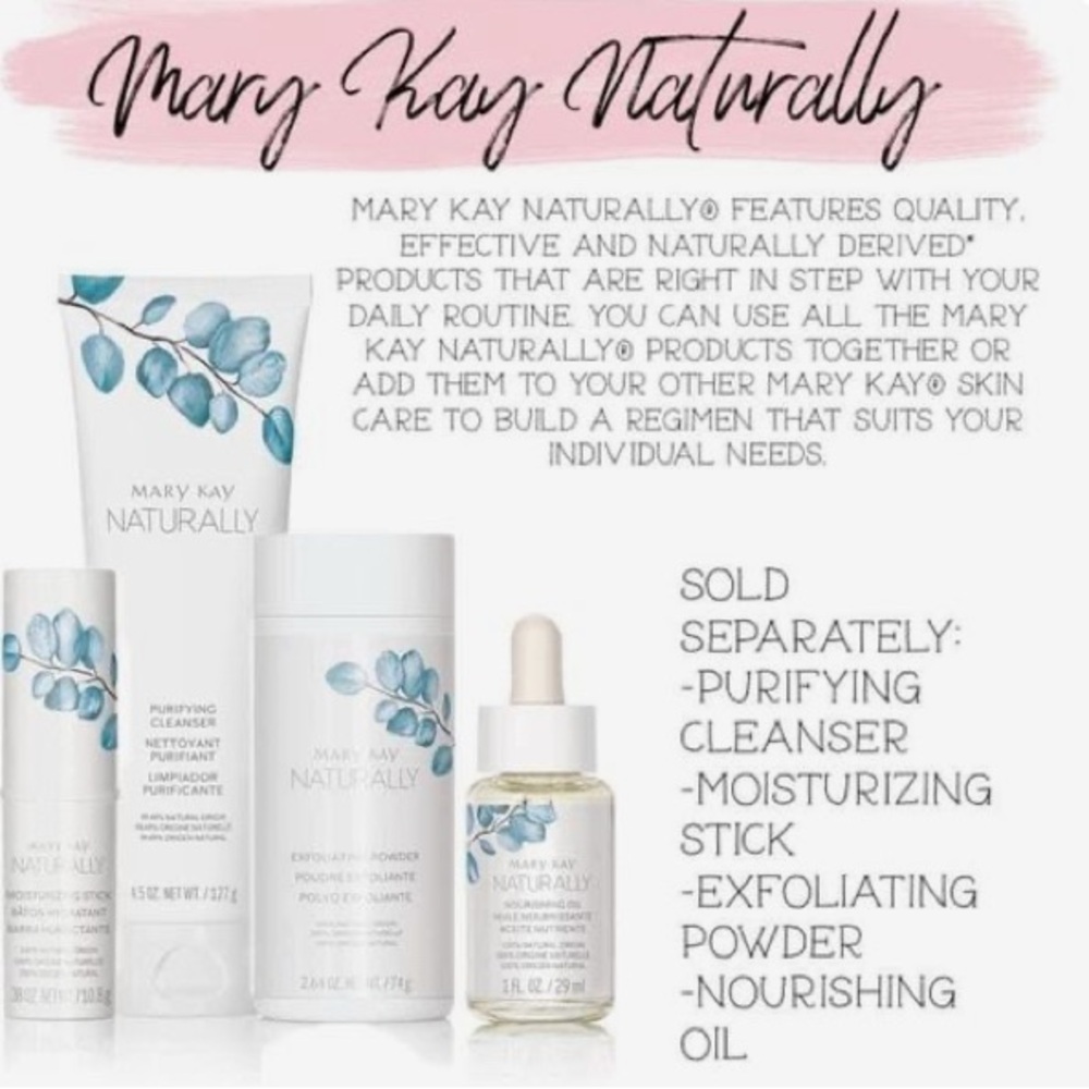 Mary Kay Naturally Skincare Collection - White and Blue